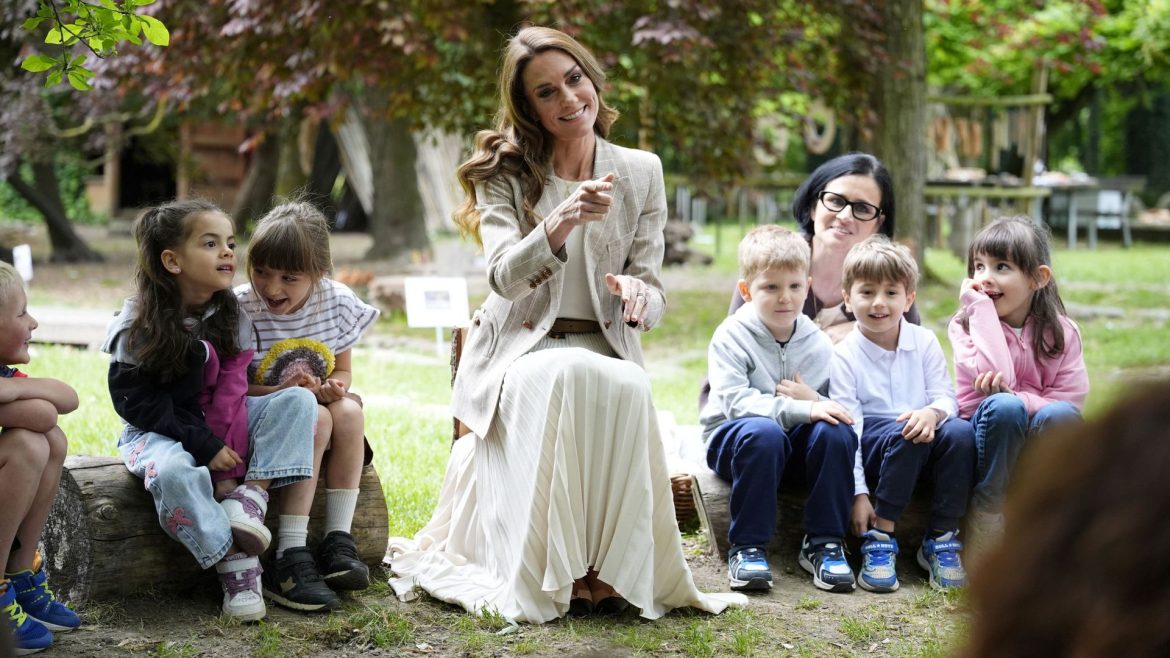 Princess of Wales visits nursery in Italy to learn about innovative teaching methods