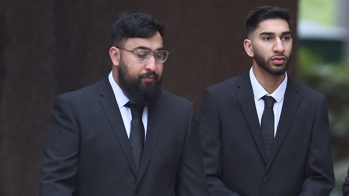 Man accused of assaulting officer at airport says he felt he and brother were 'under attack'
