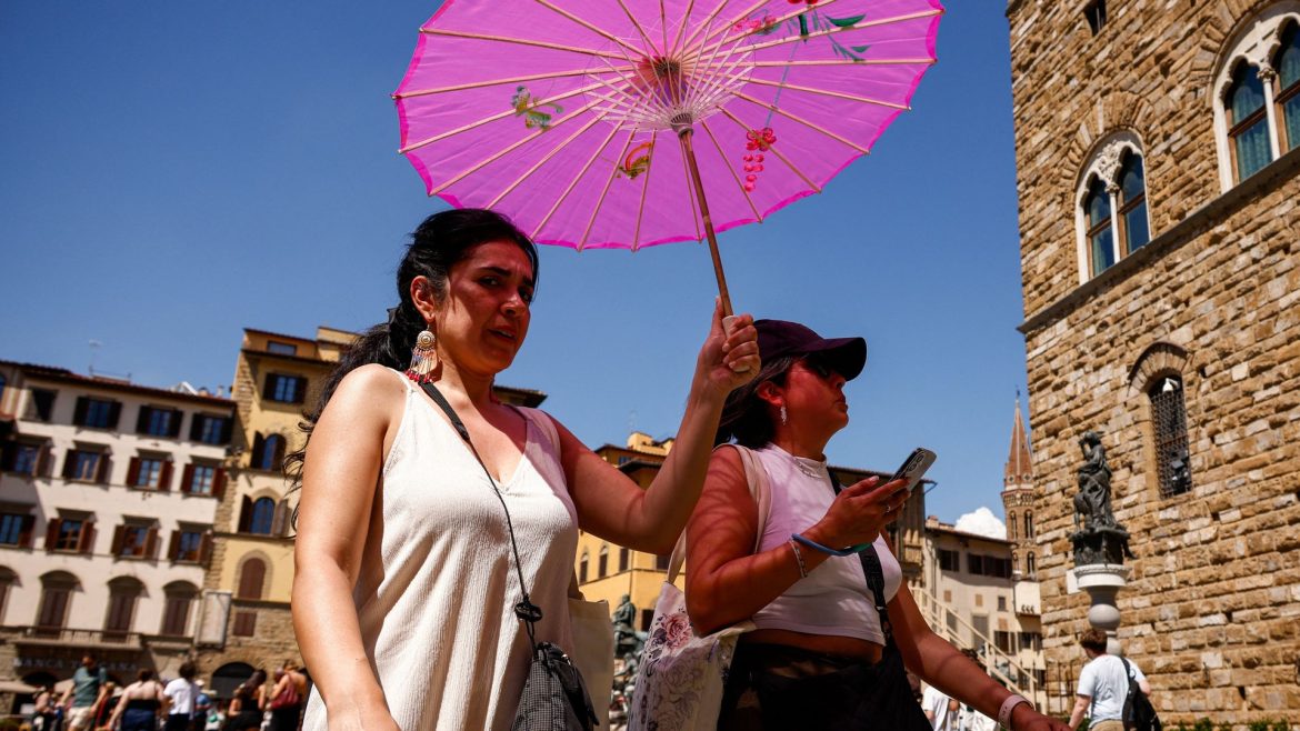 Europe swelters as heatwave intensifies – with temperatures of up to 44C forecast